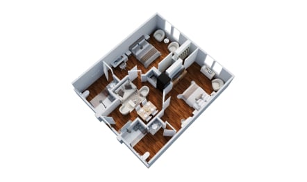 PKVW_AL_Sunflower_2B_2BA_660 sq. ft render