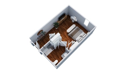 PKVW_MC_Jasmine_Suite_1BA_353 sq. ft render