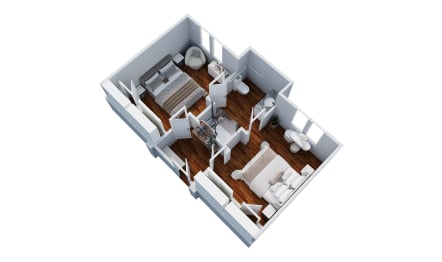 PKVW_MC_Magnolia_2B_1BA_523 sq. ft render