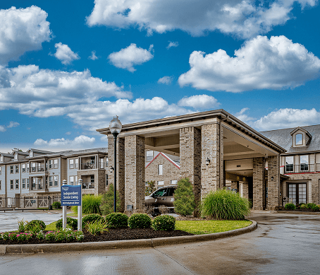 Well-Maintained Exterior Entrance of an Assisted Living Community in Longview, Texas Well-Maintained Exterior Entrance of an Assisted Living Community in Longview, Texas